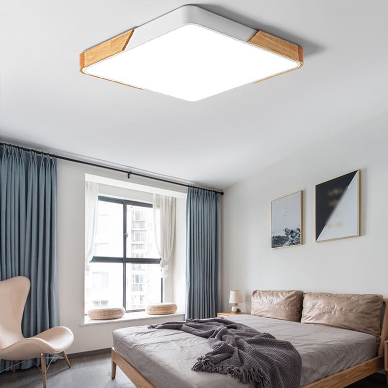 Plafonnier LED de Style macaron moderne, luminaire de plafond géométrique en fer pour chambre à coucher