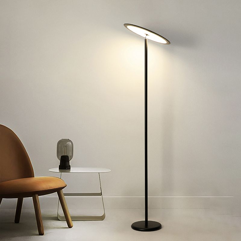 Nordic Linear Floor Lamp Metal 63" High LED Floor Light for Living Room