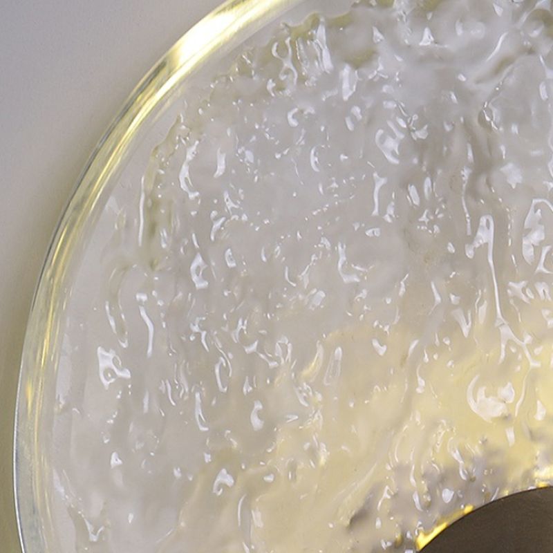 Modernism Crystal Shade Wall Lighting 1-Light Wall Mount Light for Foyer