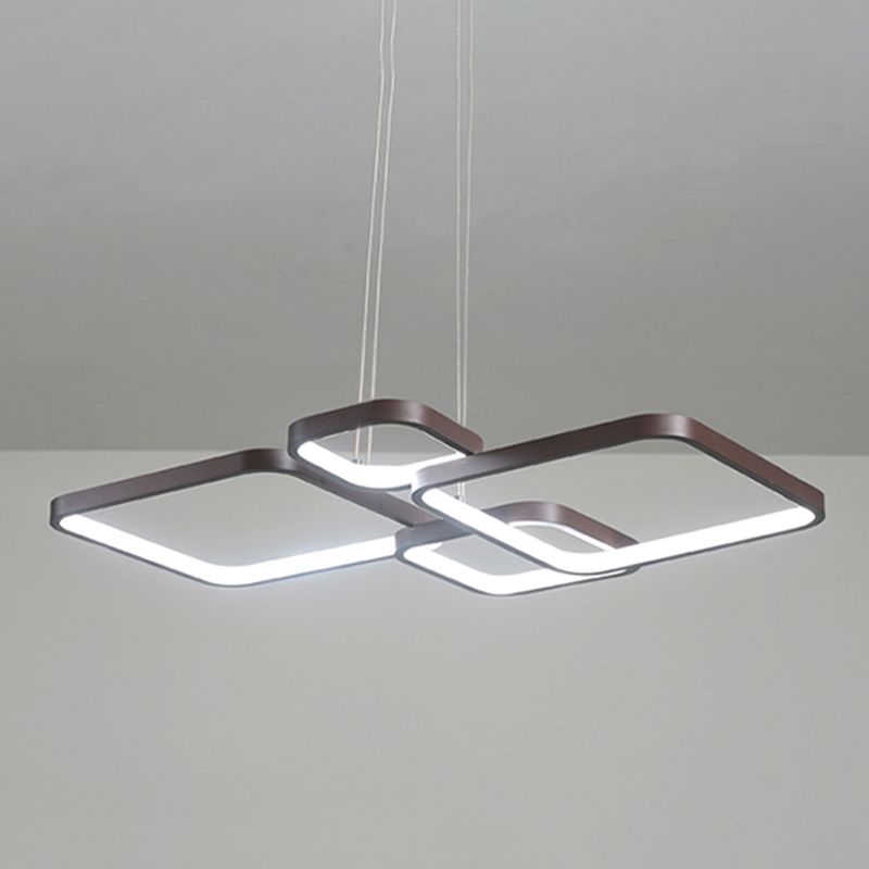 Multiple Squares Chandelier Lighting Fixtures Modern Chandeliers For Dining Room