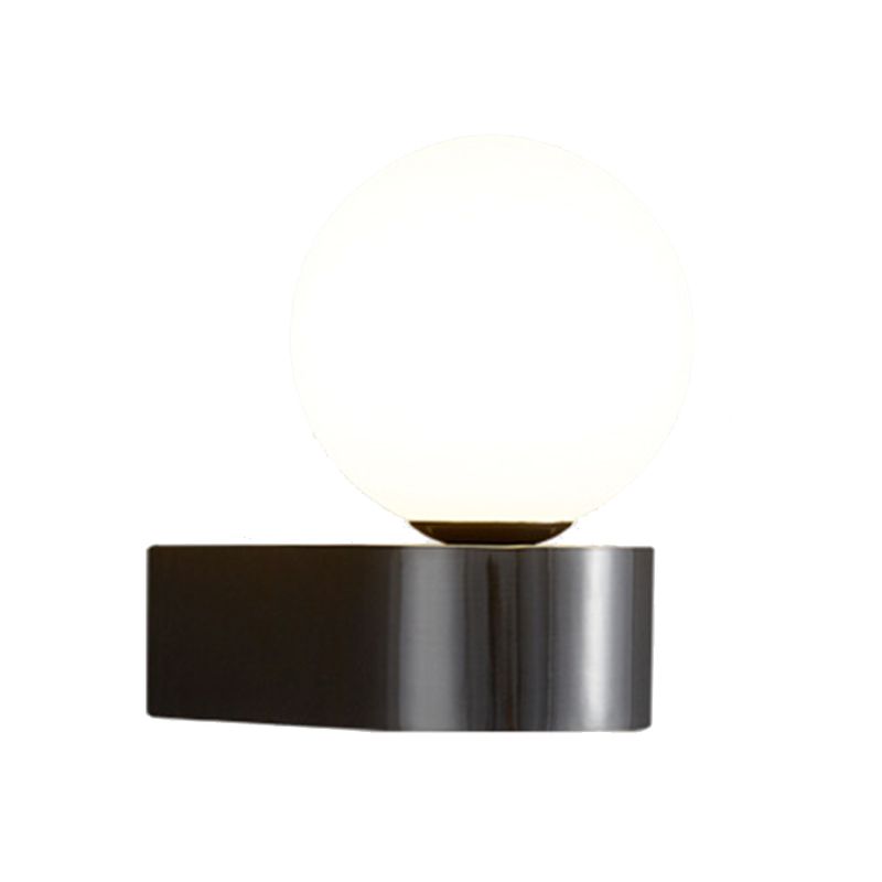 Metal Globe Sconce Light Modern 1-Light Sconce Light Fixture for Bedroom