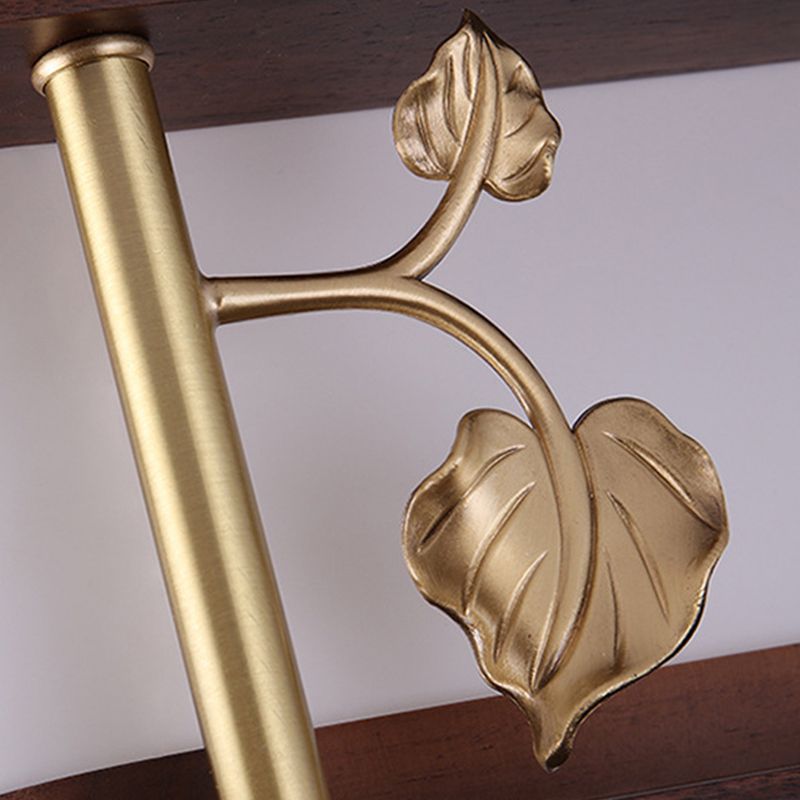 Modern Ceiling Light Wooden Flush Mount Light Fixture for Bedroom