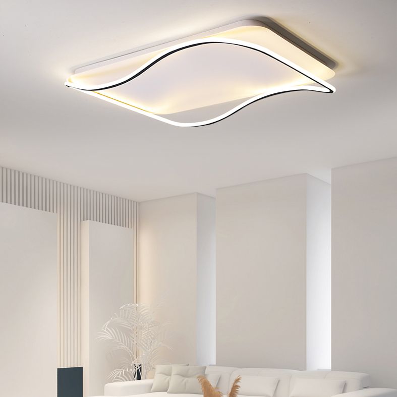 Geometrisch Minimalisme LED Flush Mount Aluminum Flush Plafond Licht voor woonkamer