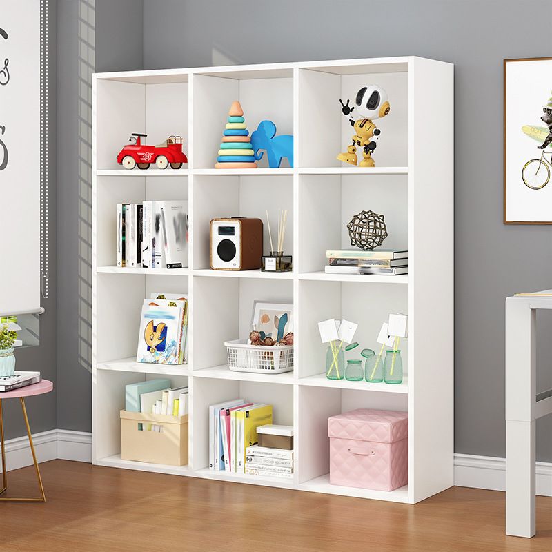 Engineered Wood Bookcase Standard Closed Back Scandinavian Bookshelf