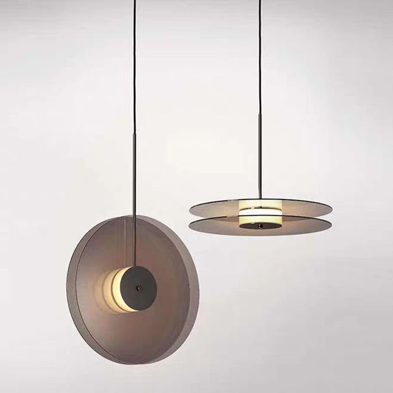 Minimalism Glass Down Mini -Anhängerkreis Hängend Deckenlicht mit 1 Licht