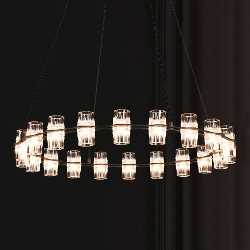 Lampadario lineare moderno a sospensione nordica per sala da pranzo
