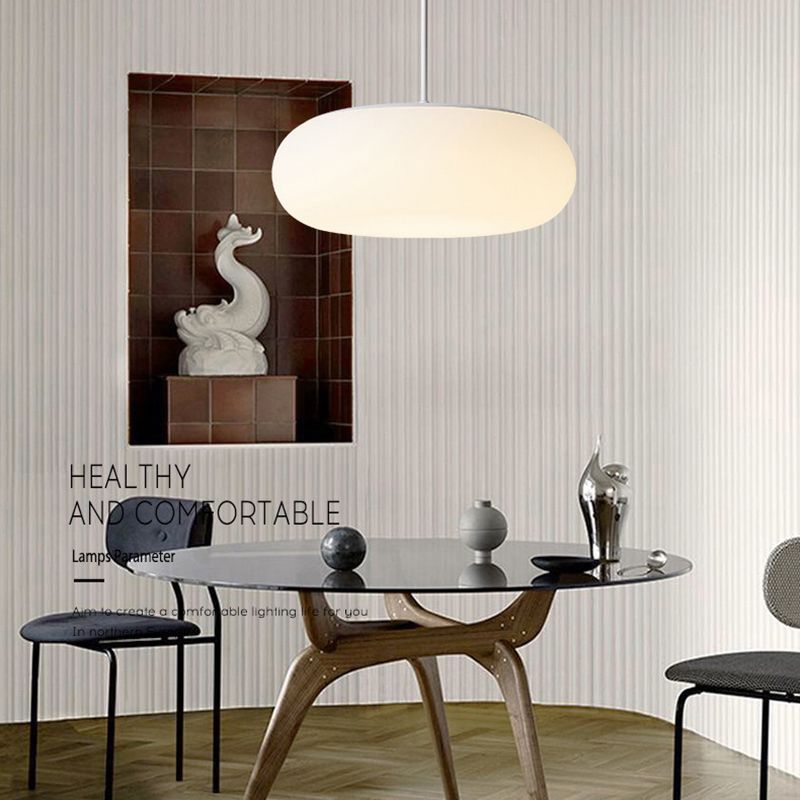 Minimalisme de la lampe susmimmand blanc LED PRENDANT PLAFICAUX acrylique pour salle à manger