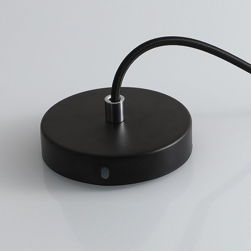 Cylindre moderne style suspendu ciment gris 1 pendentif lumineux léger pour barre