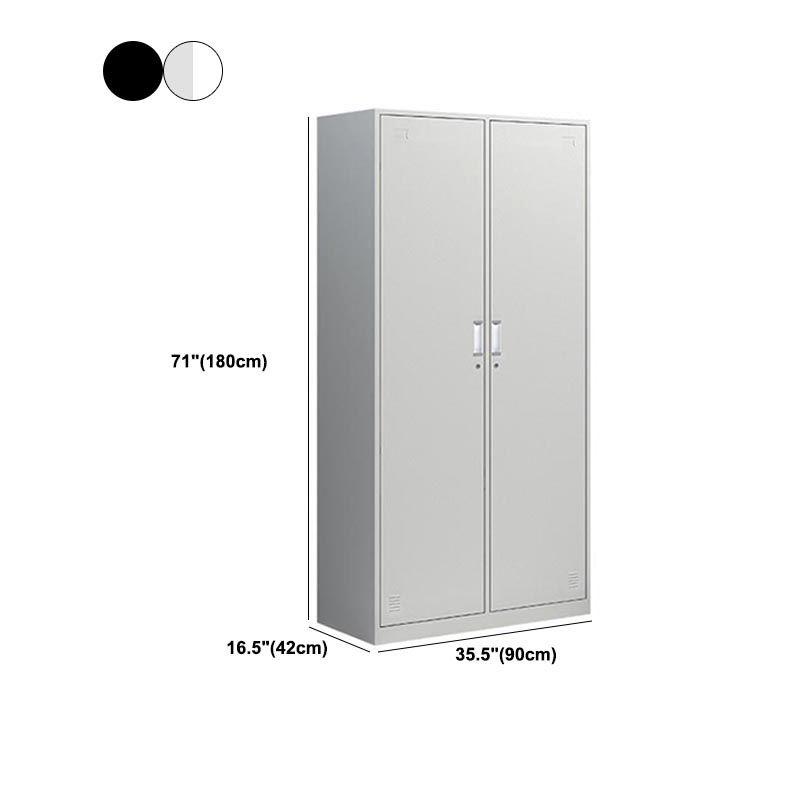 Metal Contemporary Wardrobe Armoire Hinged Wardrobe Cabinet for Home