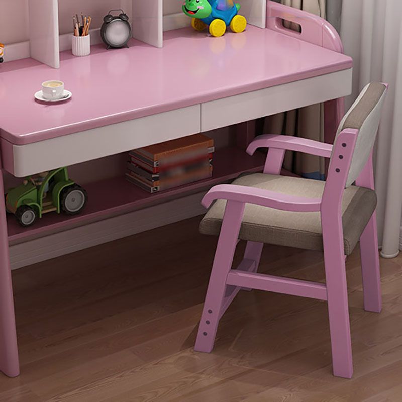 Contemporary Style Dining Wooden Chair Kitchen Open Back Arm Dining Chairs