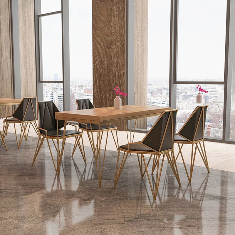 Contemporary Upholstered Dining Arm Chair Faux Leather Kitchen Dining Chair