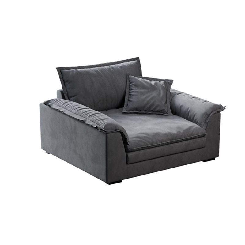 Contemporary Loose Back 33.46" H Sofa Pillow Top Arm Sofa & Chaise