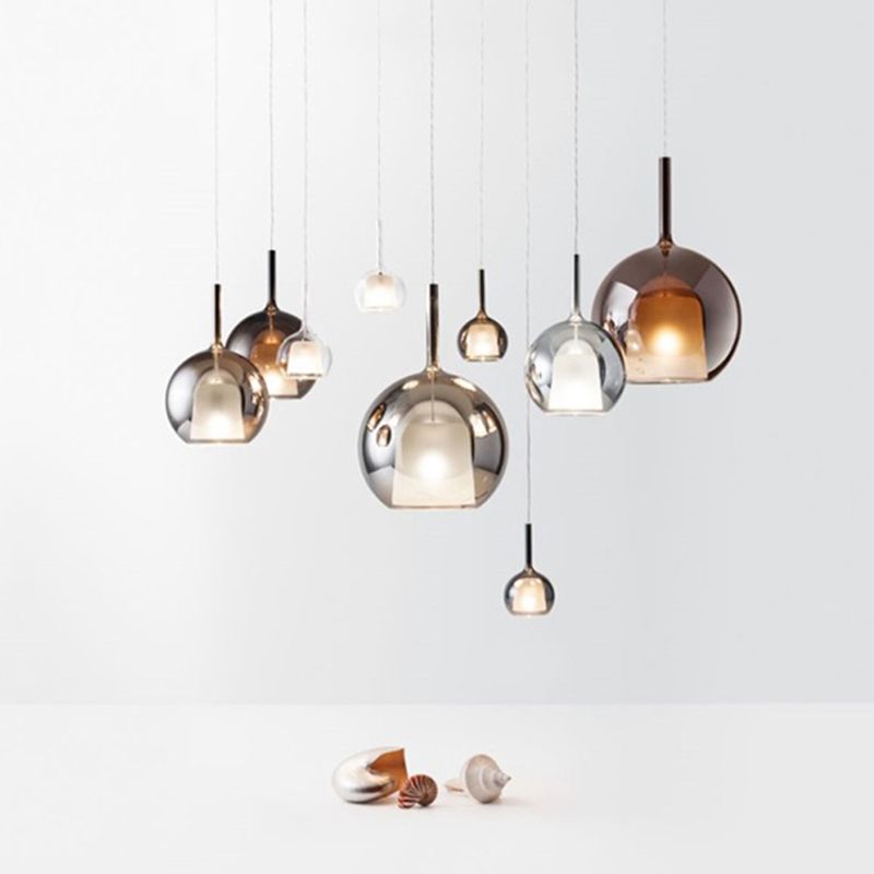 Contemporary Glass Shade Hanging Light Creative Pendant Lighting Fixture
