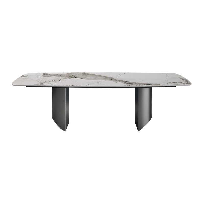 Modern Style Sintered Stone Table Rectangle Dining Table for Kitchen