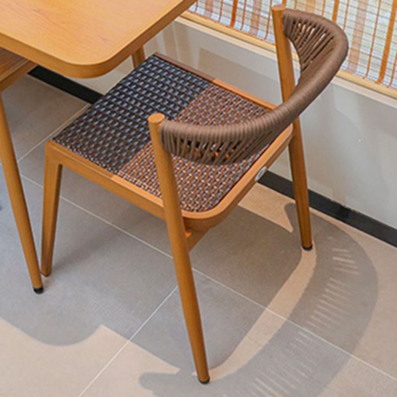Modern Style Dining Set Square Metal 1/3 Pcs Dining Table Set