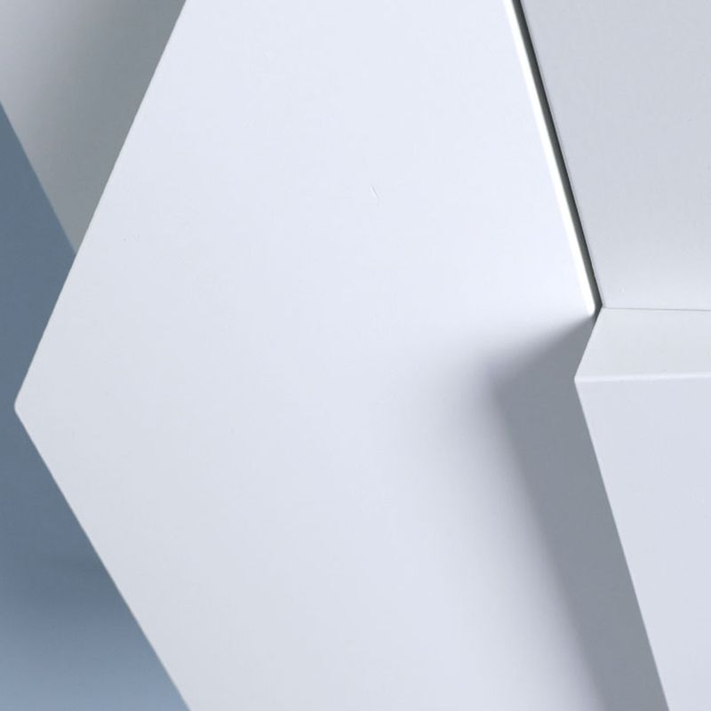 Luce da parete geometrica bianca Sconcetti di luce moderna in metallo funzione con palette di funce in metallo