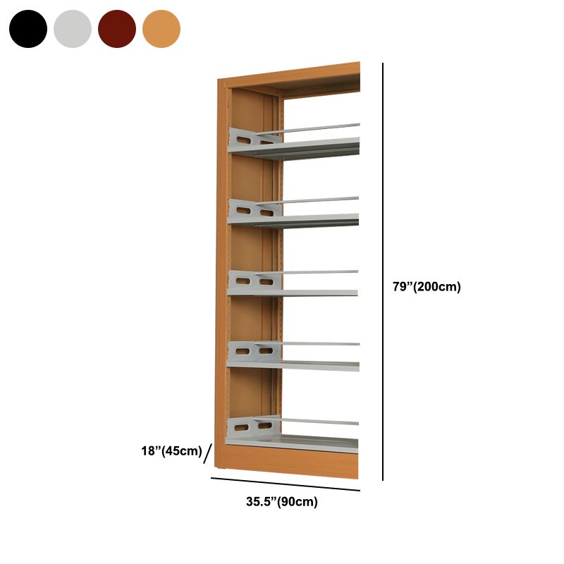79-inch Contemporary Steel Bookshelf Library Standard Bookcase