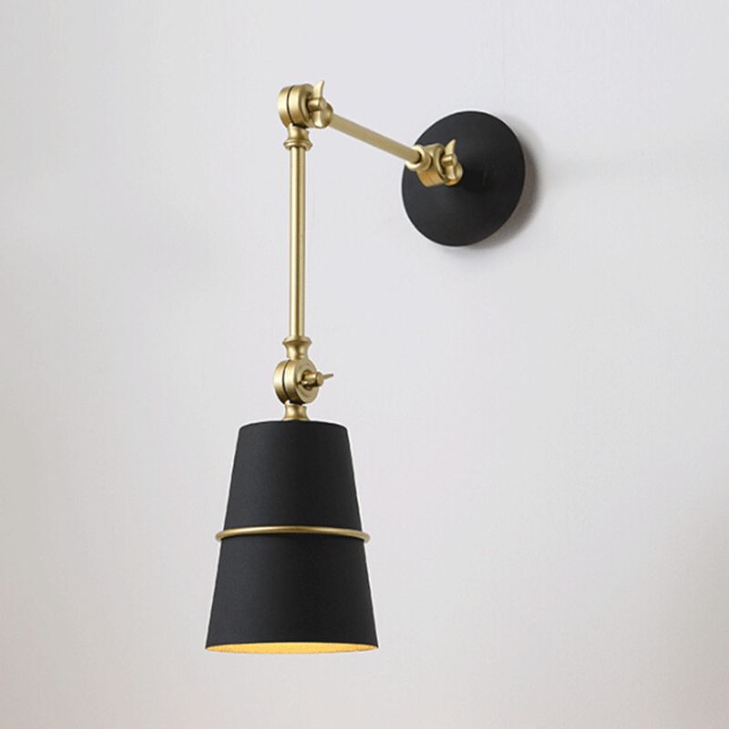 Metal Geometric Shape Wall Light Industrial Style 1 Light Wall Light Sconce
