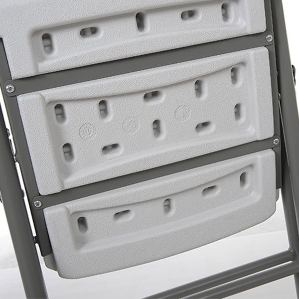 Moderne binnen-outdoor metalen stoel Home Armless Open Back Dining zijstoel