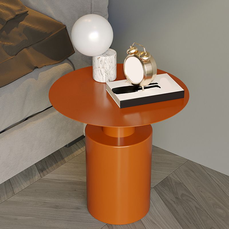 Metal Side End Table Pedestal Side End Table for Living Room