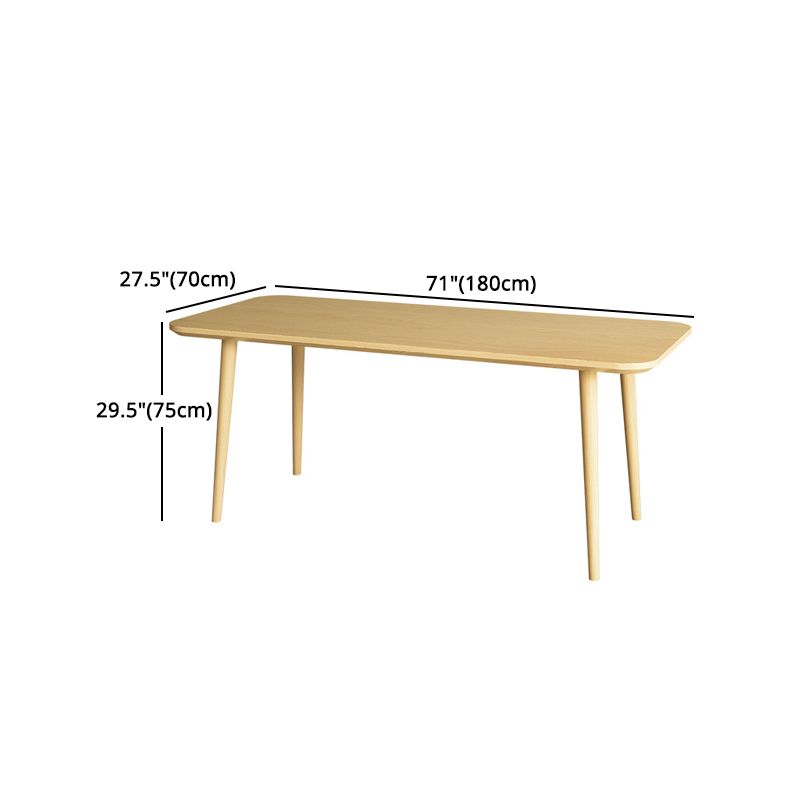 1/2/4/5/7 Pcs Pine Wood Modern Dining Set with Rectangle Table Dinette Set