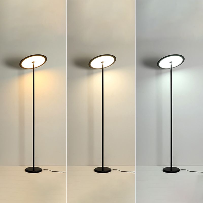 Nordic Linear Floor Lamp Metal 63" High LED Floor Light for Living Room