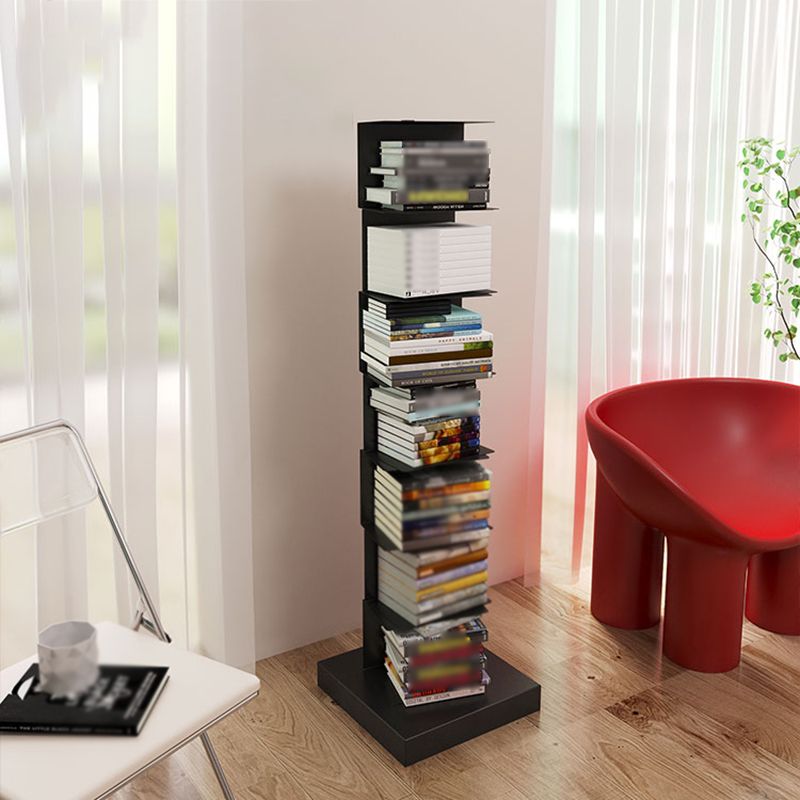 Moderne Edelstahl -Bücherregal vertikales Regalbuch für den Studienraum