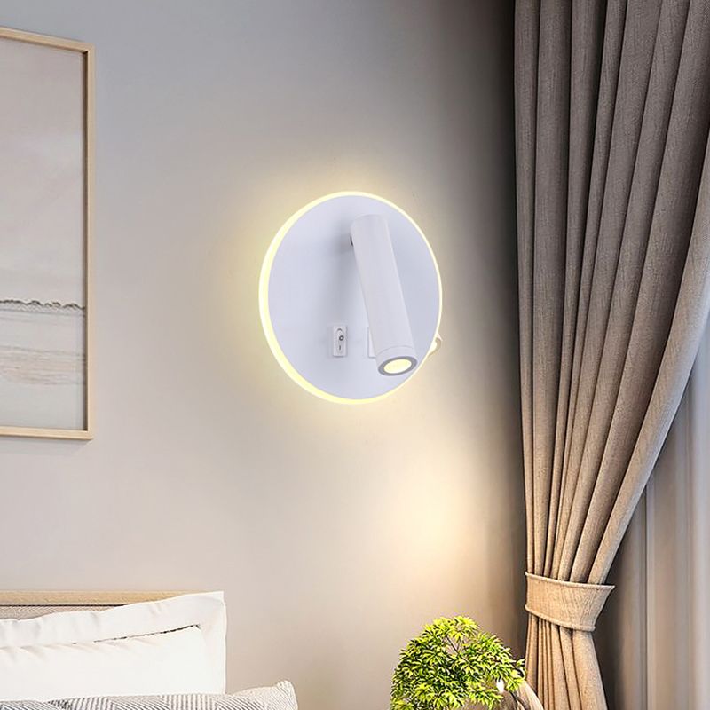2-Light Wall Sconce Modern Style Metal Wall Lighting for Bedside