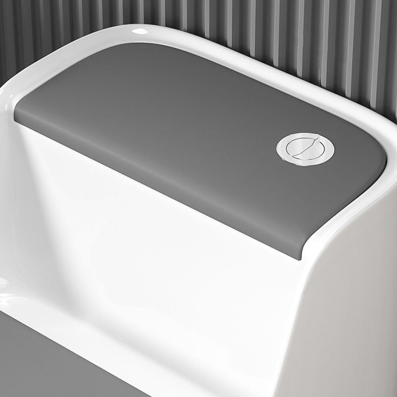 Modern Floor Mounted Ceramic Toilet One Piece Flush Toilet with Toilet Seat