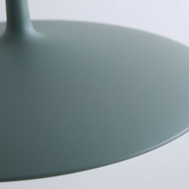 Pendante intérieure minimaliste, éclairage pendentif en métal plat macaron à 1 lumière