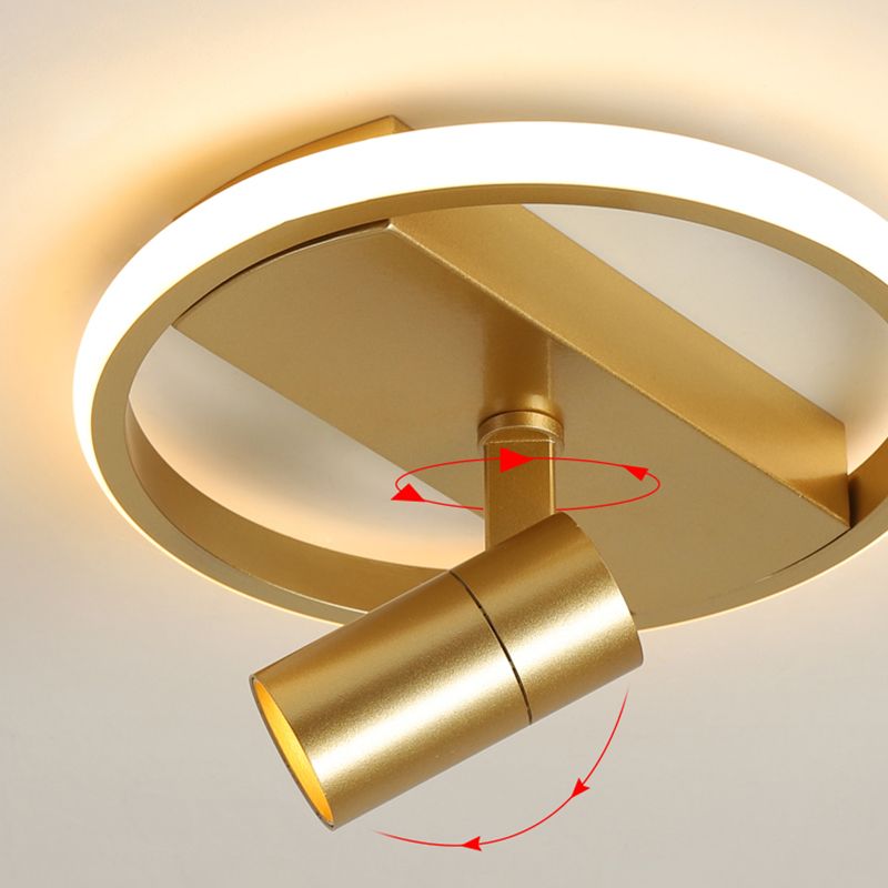 Illuminazione da incasso a LED dorata con faretti Plafoniere moderne da incasso