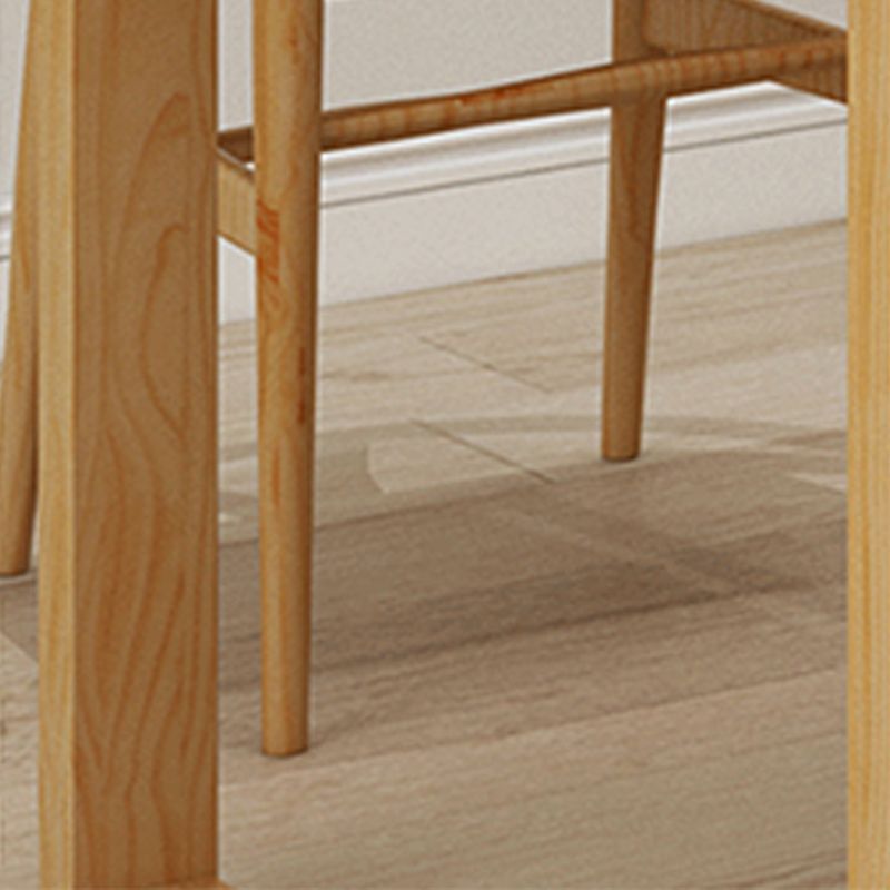 Rectangle Double Pedestal Dining Table Modern Pine Wood Table for Kitchen Dining Room