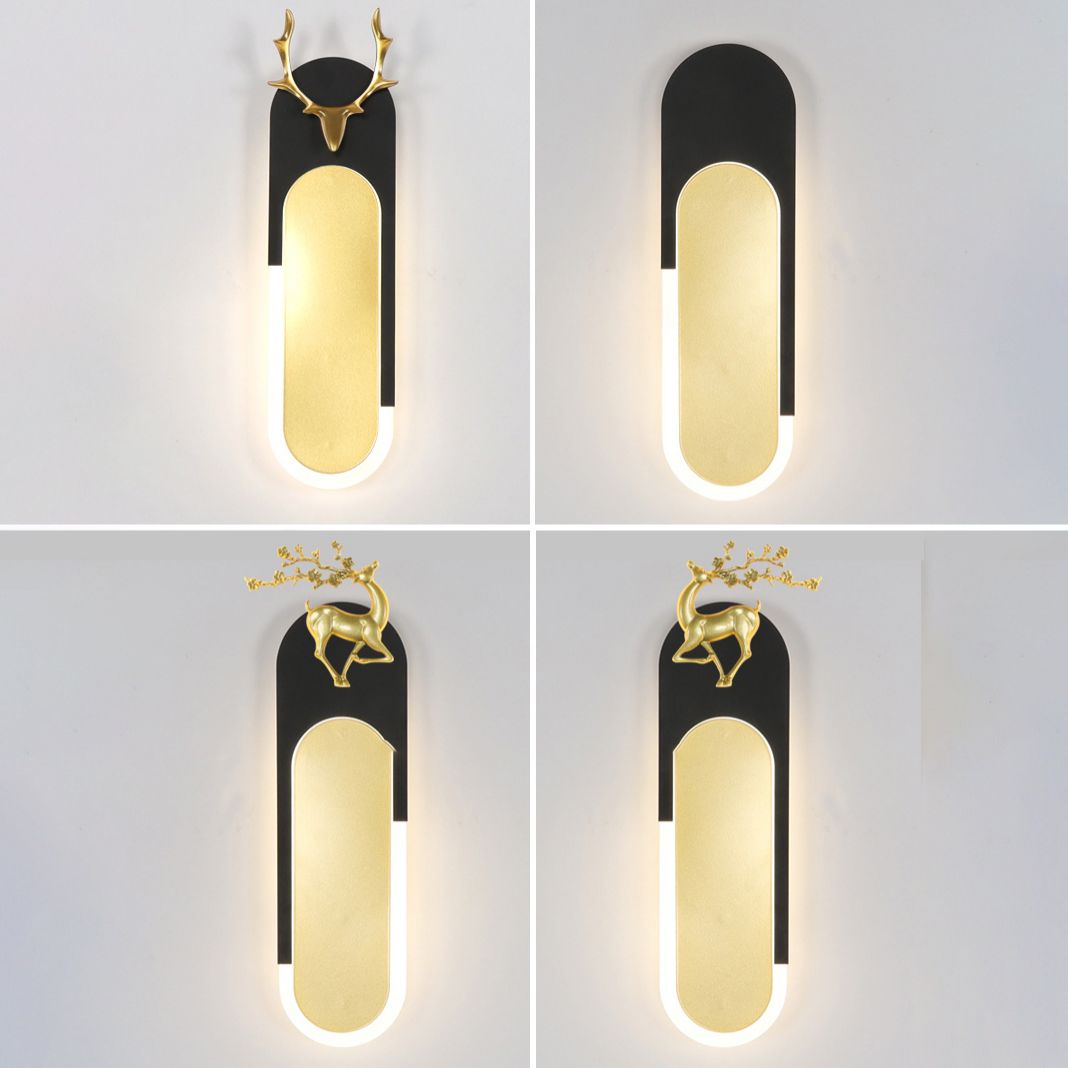 Geometry Shape Wall Light Modern Style Metal 1-Light Wall Mount Light