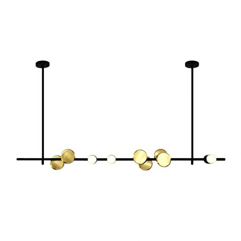 Postmodern Style LED Island Lamp Metal Dining Room Suspension Light Fixture