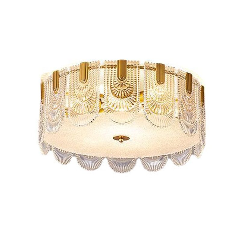 Nordic Ceiling Lamp Minimalist Glass Shade Flush Mount Light Fixture