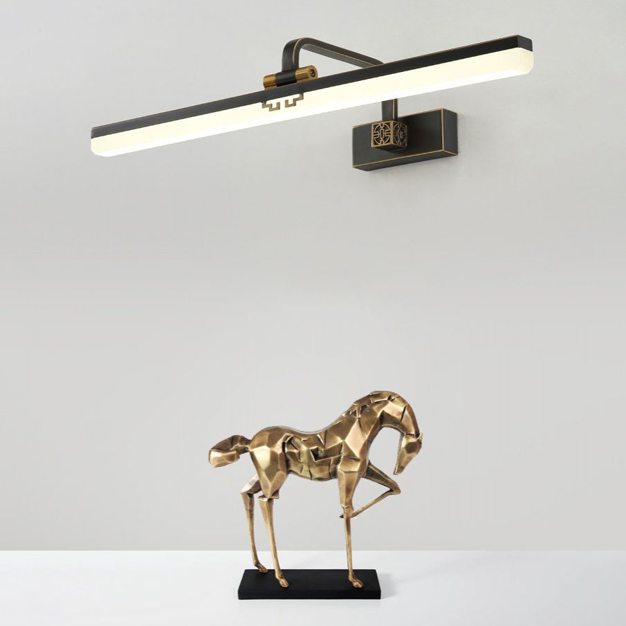 Linear Shape Wall Lighting in Modern Style Metal 1-Light Sconce Lamp for Bathroom