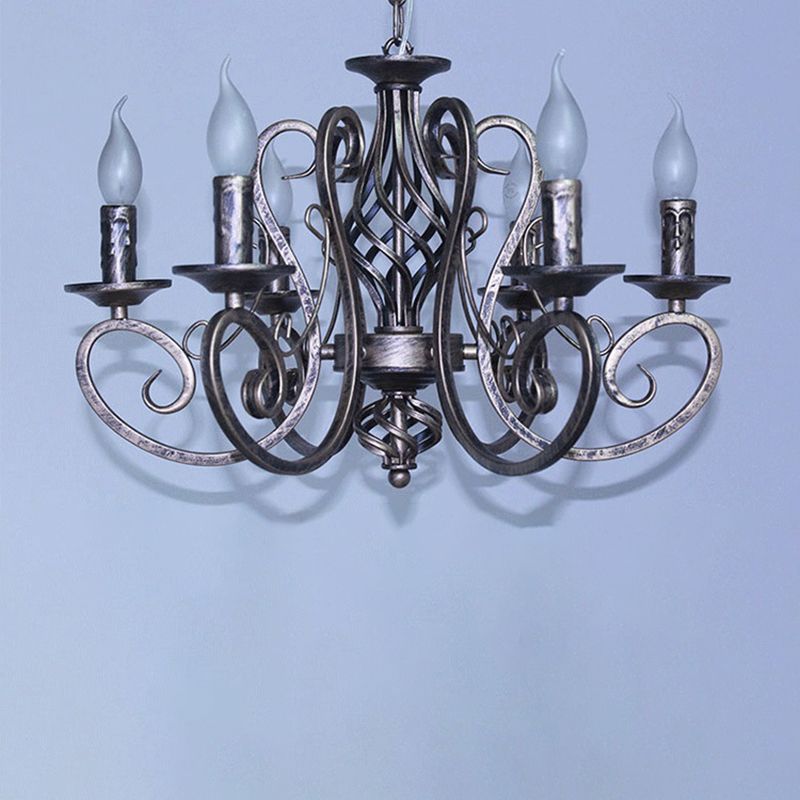 Luces de lámpara de araña únicas Fixros de luz colgante de metal tradicionales