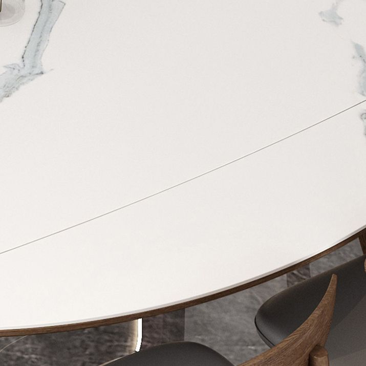 1/4/7 Pcs Table Furniture Set Dining Table Set with Sintered Stone Top for Home