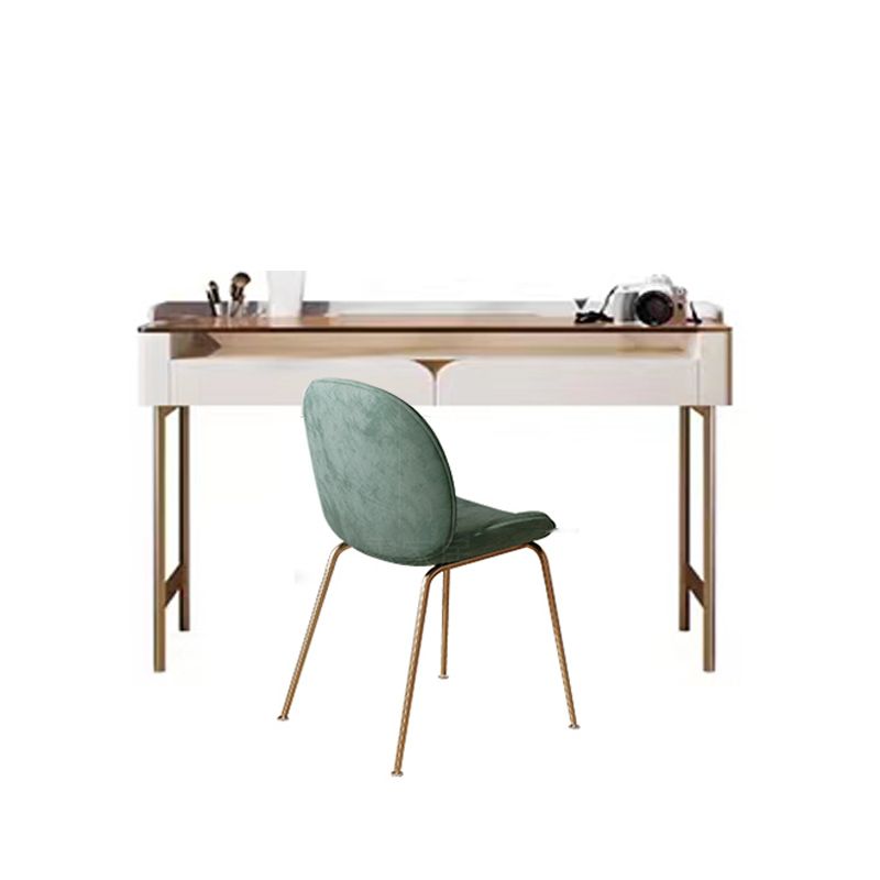 Glass Top Makeup Vanity Desk Storage Box Makeup Vanity Set with Drawer