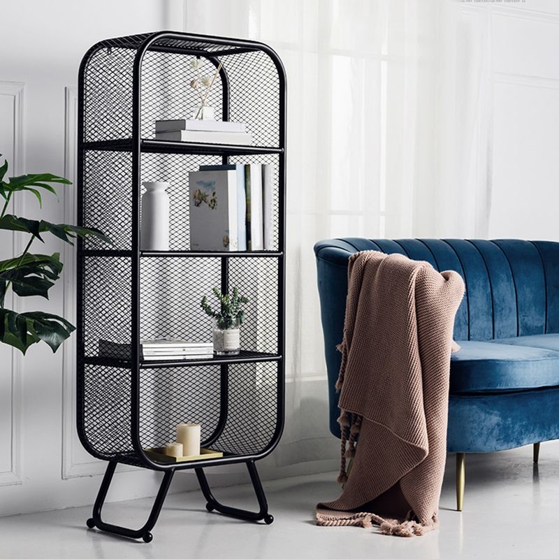 Shelves Included Bookcase Vertical Metal Bookshelf Closed Back