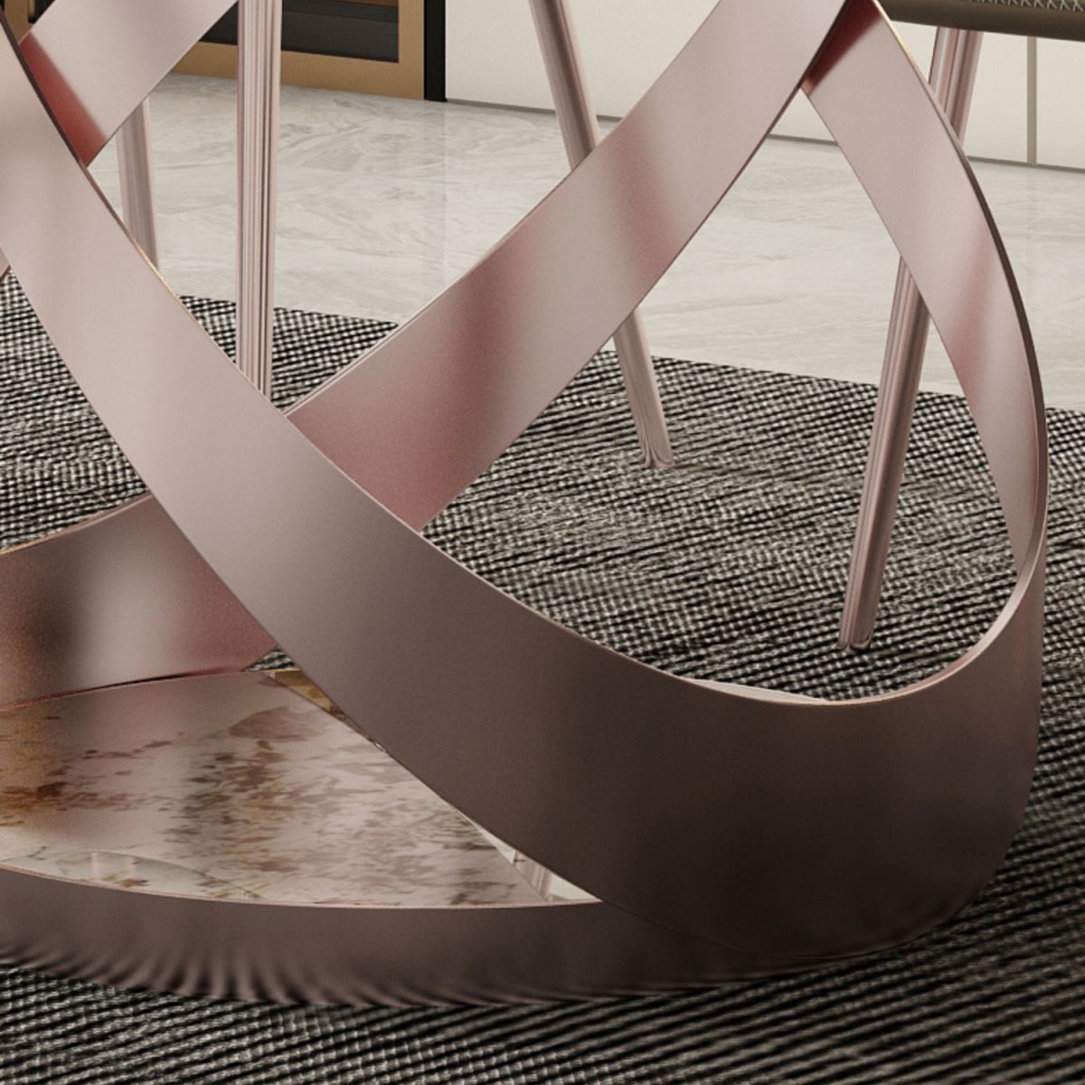 1/4/5/7/9 Pieces Dining Chairs Set Dining Table Set with Sintered Stone Top