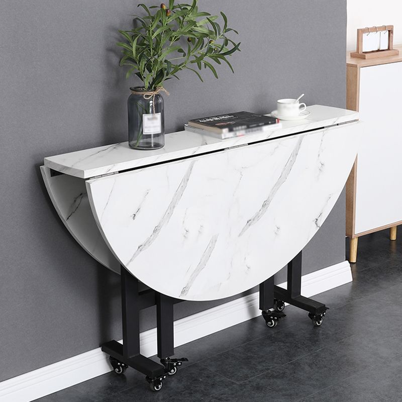 MDF Dining Table Mid-Century Modern Style Sled Base Table for Dining Room