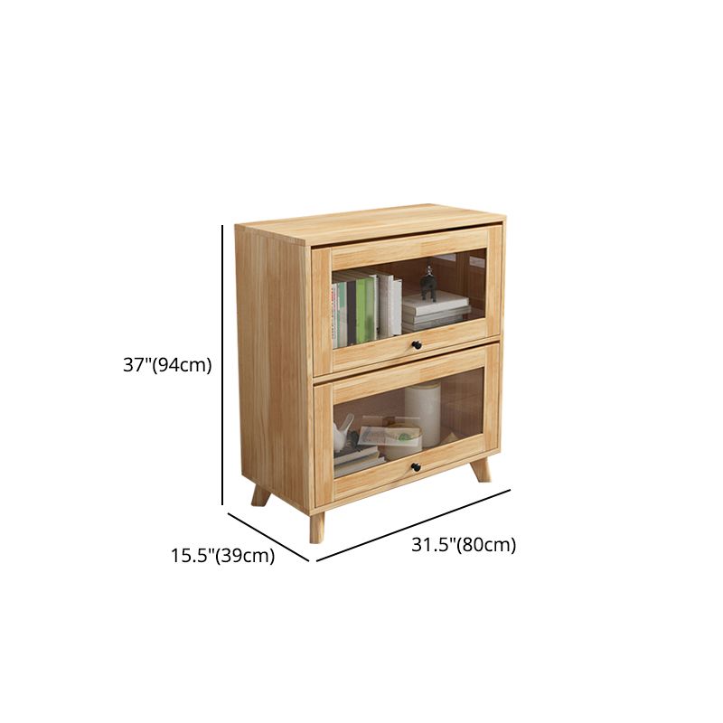 Manufactured Wood Standard Bookcase Scandinavian Bookcase with Door