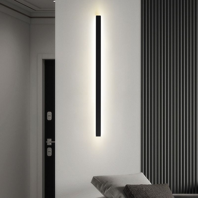 Rectangle Wall Light Modern Style LED Indoor Bedroom Line Wall Lamp Fixture