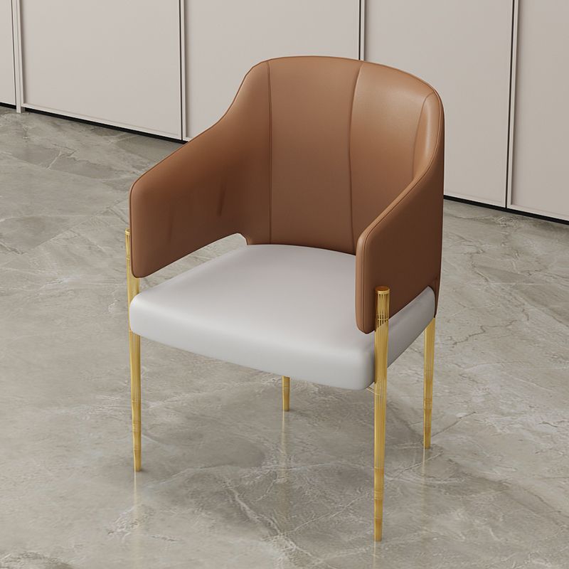 Nordic 1/4/5 Pieces Dining Set Sintered Stone Top Dining Table with Leather Chairs