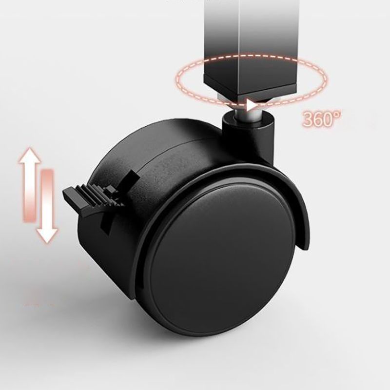 Modern Style Bookshelf Open Back Bookcase with Caster Wheels for Office