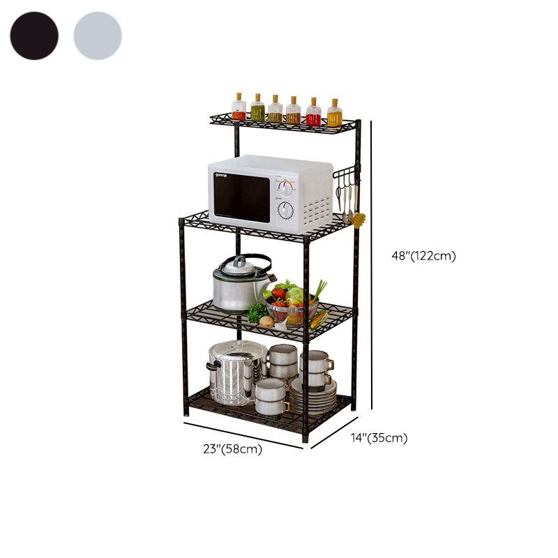 Dining Room Prep Table Contemporary Style Open Storage Prep Table