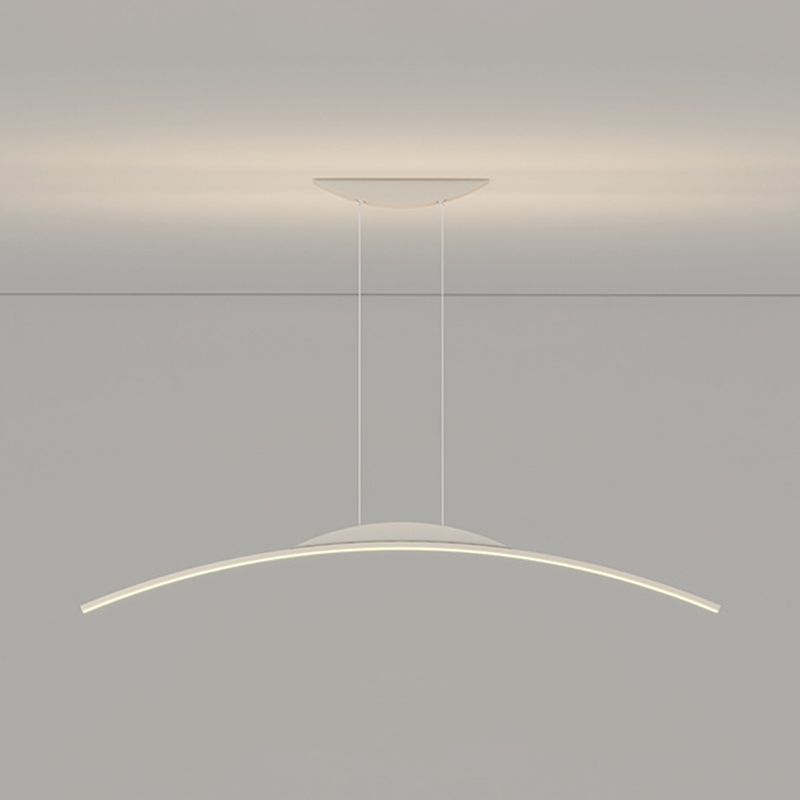 Linear Island Lighting Modern Kitchen Island Lighting Metal 1 Light Island Chandelier