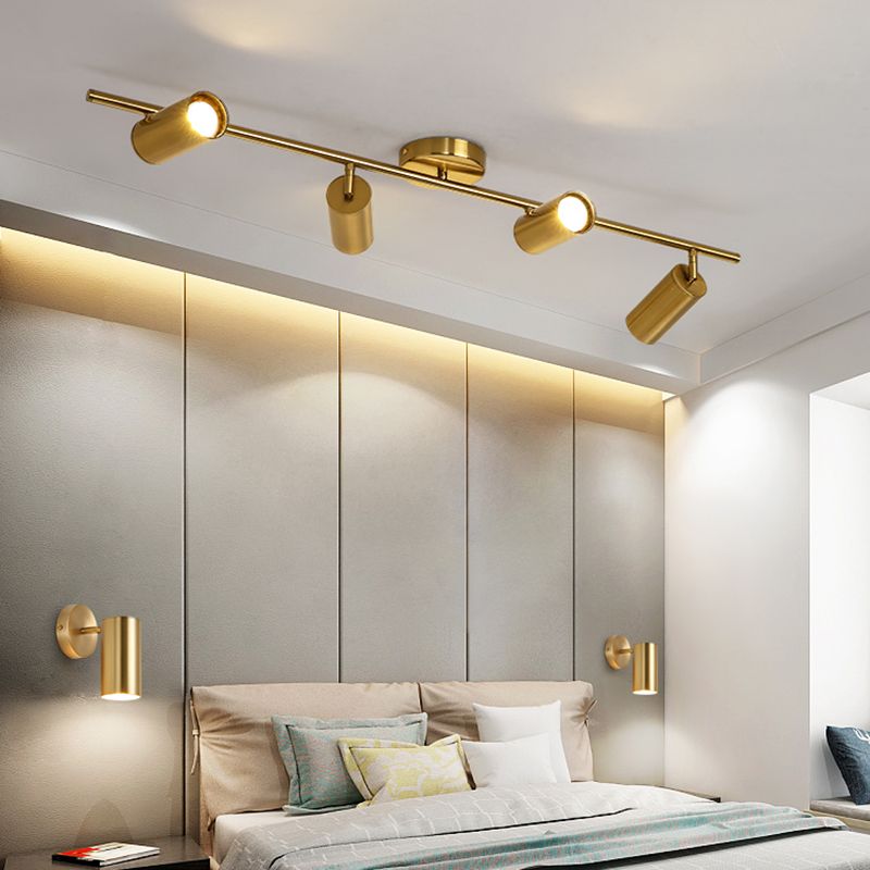 Lámpara de techo de riel de forma cilíndrica de forma cilíndrica Monte de aluminio moderno para centro comercial