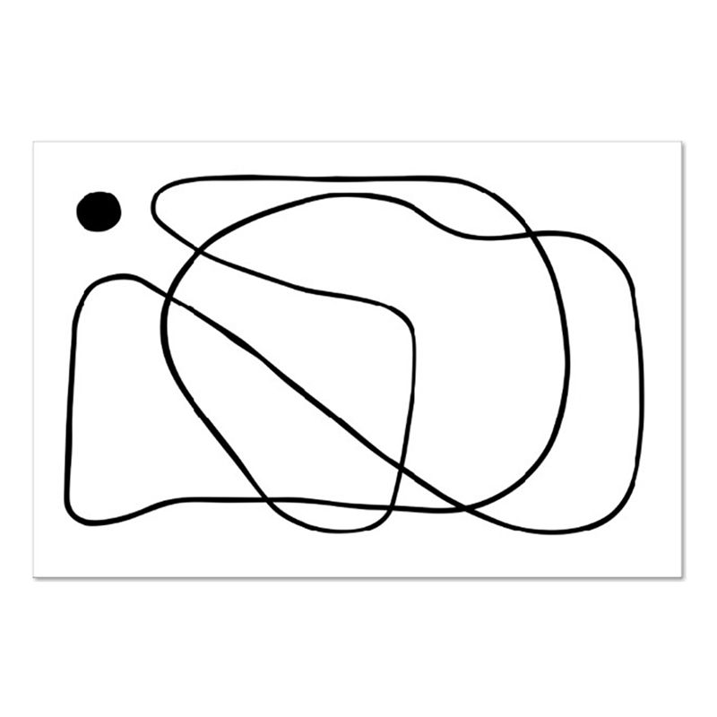 Wit abstract patroon tapijt modern polyester gebied tapijt niet-slip achterste tapijt voor woningdecoratie